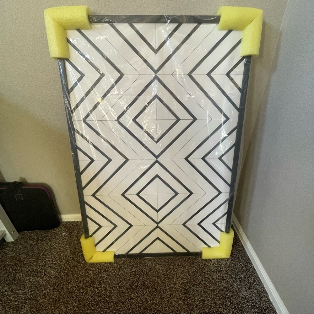 Geometric Black and White Wall Art